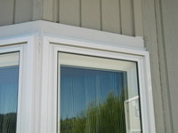 Close up of exterior mounted Soundproof Window (bay window)