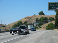 The home is located on the side of the hill