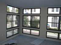 View from inside of unit with floor to ceiling windows