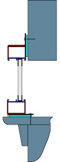 Surface Mount with Sill Example for a Soundproof Window