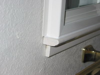 Surface mount soundproof window with sill installation