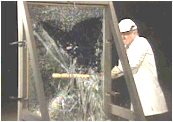 Breaking standard glass