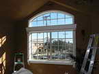 Photo of an installed soundproof window